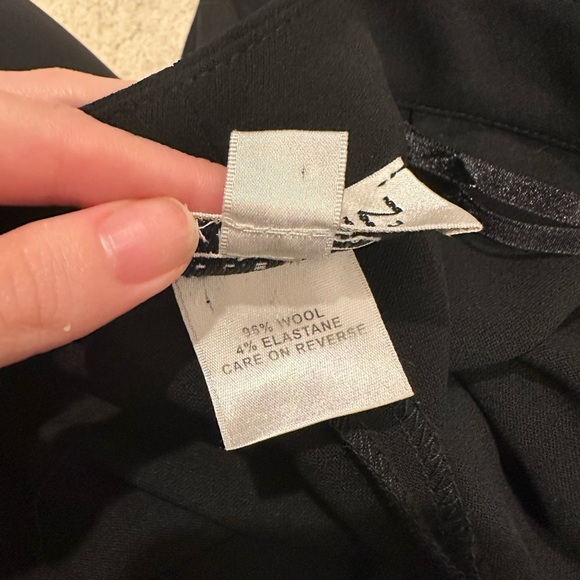 St John Collection By Marie Gray black wool blend trouser pants size 6 - Picture 5 of 8